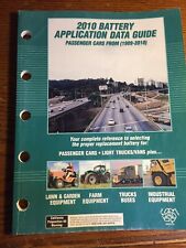 BATTERY APPLICATION DATA GUIDE BOOK 1989-2010 CARS