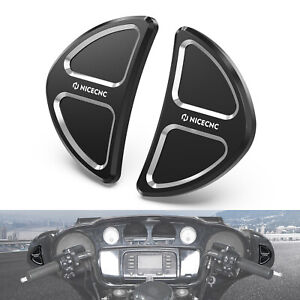 Batwing Fairing Rearview Miirror Hole Inserts For Harley Street Glide FLHX 14-23