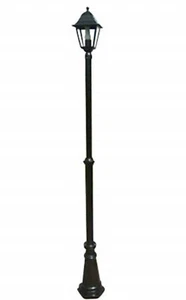 Victorian Style Single Headed Aluminium Garden Lamp Post 2.2m Tall - Picture 1 of 3