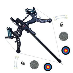 Mini Compound Bow Rapid Bow Shooter Steel Ball Launcher Hunting Shooting Archery - Imagen 1 de 13