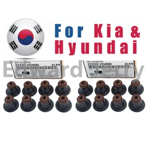 16PCS Engine Valve Stem Oil Seals For 06-17 Hyundai Kia 1.8 2.0 2.4L 22224 2G000 - Picture 1 of 10