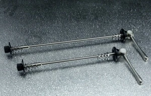 J&L Ti/Titanium Lever QR/Quick Release Wheel Skewers/Axles-36g/Pair-Ultra Light - Picture 1 of 6