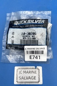 NEW GENUINE OEM MERCURY-MERCRUISER 10-30206 SCREWS (QTY: 2)- E741 - Picture 1 of 2