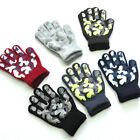 Camouflage Kids Knitted Gloves Outdoor Sports Non-slip Gloves PVC Rubber Gloves@