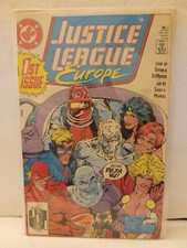 DC COMICS JUSTICE LEAGUE EUROPE COMIC BOOK 1st ISSUE 1989 GIFFEN & DeMATTEIS