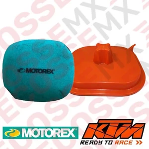 KTM EXCF500 MOTOREX PREMIUM PRE-OILED AIR FILTER & TWINAIR WASH COVER 2017-23 - Picture 1 of 8