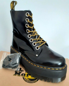 Dr. Martens Dr.martens Stivali Di Pelle 1460 Smooth Opaco Nero Donna