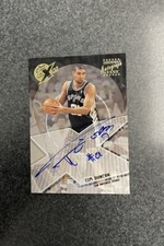 2002-2003 Topps Xpectations Tim Duncan Auto Autograph On card Spurs HOF 