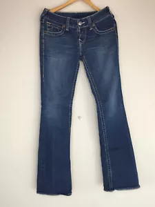 True Religion Womens Jeans Size 27 World Tour Becky Med Wash Bootcut - Picture 1 of 5