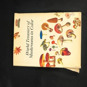 World Treasury of Mushrooms in Color Vintage 70s Mycology Foraging Book Dupre - Picture 1 of 13