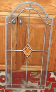 Panel de ventana de vidrio con plomo de colección #1 borde de flor esmerilada - Imagen 1 de 12