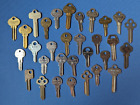 31 blank uncut keys, assorted key & lock co.s, door car security padlock safe