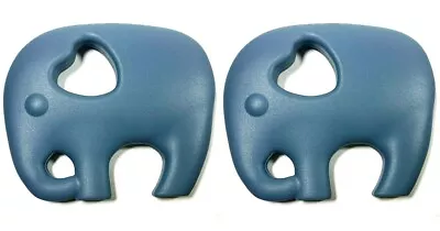 Lil' Jumbl BPA Free Baby Teething Elephant Toy TR001 Gray LOT OF 2 - Image 1 of 4