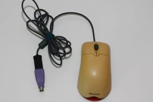 Vintage Microsoft Wheel Mouse Optical 1.1A USB and PS/2 Compatible - Picture 1 of 4