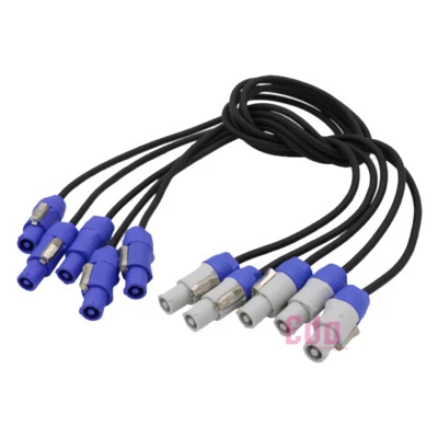 5-Pack 5ft Powercon Extended Cable Power Plug Male to Female for Stage Par Light - Image 1 of 4