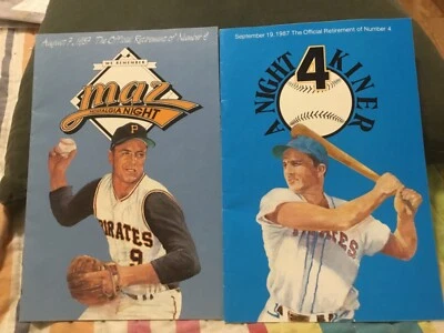 BILL MAZEROWSKI & RALPH KINER RETIREMENT NIGHT PROGRAMS,#4,9 - Image 1 of 3