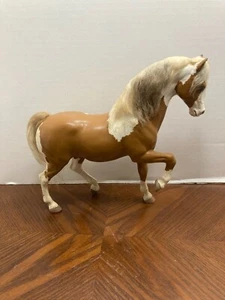 Vintage Breyer Molding Co Horse Brown White Spots Real Hair HTF - Picture 1 of 10