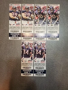 (6) 2012 Houston Texans Full Unused Tickets Indianapolis Colts Buffalo Bills + - Picture 1 of 1