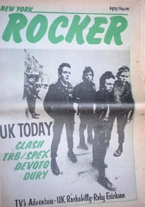 New York Rocker #12 1978 Clash Roky Erickson X Ray Spex Ian Dury Howard Devoto - Imagen 1 de 1