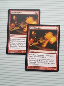 Magic: the Gathering Cards - Zendikar - Uncommon - PUNISHING FIRE x 2 - Picture 1 of 1