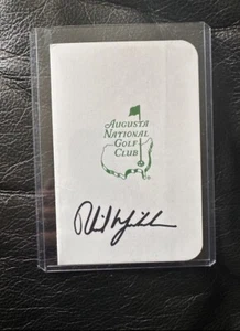 Phil Mickelson Autopen Signed Masters Augusta National Scorecard #6 *READ* - Picture 1 of 2