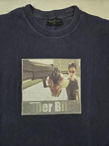 Vtg Serial Killer Skateboards The Matrix 'Super Bitch' T-Shirt, Sz M/L 19.5x28" - Picture 1 of 18