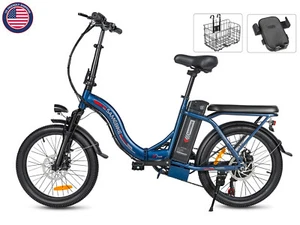 SAMEBIKE Folding Ebike Peak 560W 36V Electric Bicycle 20'' Commuter City E Bike - Picture 1 of 16