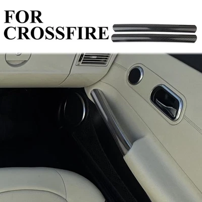 Tampa interna estilo fibra de carbono para maçaneta da porta serve para Chrysler Crossfire - Imagem 1 de 4