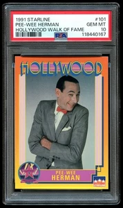 1991 Starline Hollywood Walk of Fame #101 Pee Wee Herman PSA 10 GEM MINT - Picture 1 of 2