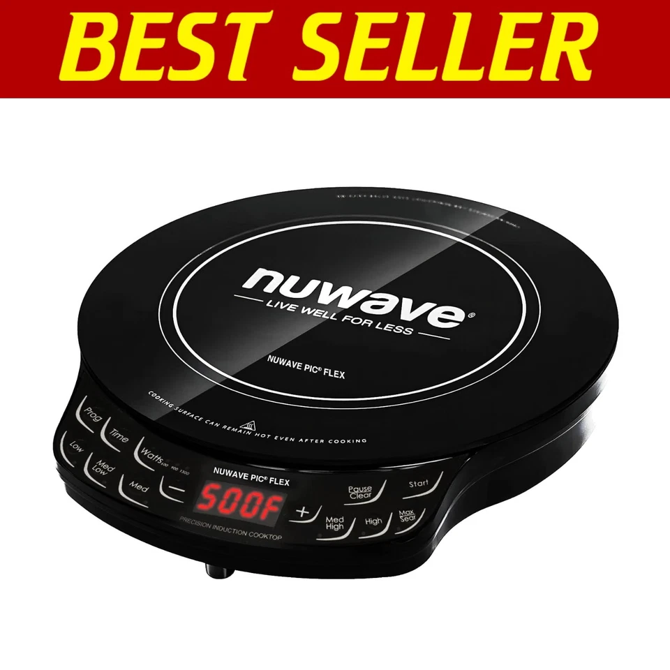 Versatile 1300W Induction Cooktop - Precise Control with Ceramic Glass Design - Image 1 of 4