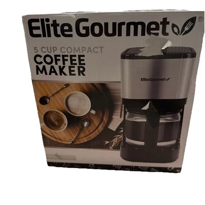 5 Cup Automatic Drip Coffee Maker with Pause N Serve and Reusable Filter Black - Image 1 of 4