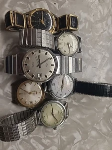 Lote de relojes vintage para hombre. Cuerda manual. Caravelle Waltham. Most Run - Imagen 1 de 7