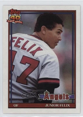 1991 Topps Traded Gray Back Junior Felix #40T - Image 1 of 2
