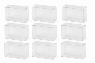 9er Set Schachtel Transparent Geschenkverpackung Geschenkebox Box 10x6,5x5 cm - Bild 1 von 2