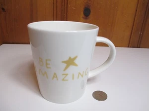 Royal Doulton Ellen Degeneres 16 Unzen Weiß Keramiktasse "Be Amazing" NEU - Bild 1 von 5