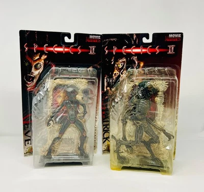 Eve & Patrick Species II 1998 2 Movie Maniacs McFarlane Toys serie 1 sin usar, en caja sellada Foto 1 de 4