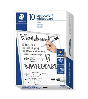 Whiteboard Marker Lumocolor schwarz trocken und rückstandsfrei abwischbar Run... - Bild 1 von 4