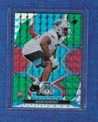 2022 Panini Mosaic Green Red Prizm # 369 Ikem Ekwonu Rookie Card - Image 1 of 2