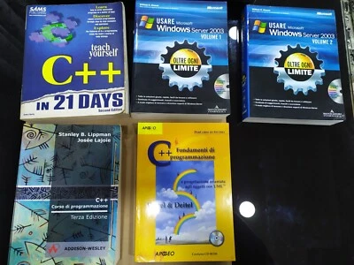 Lotto libri programmazione c++ e Windows 2003 Server - Immagine 1 di 4