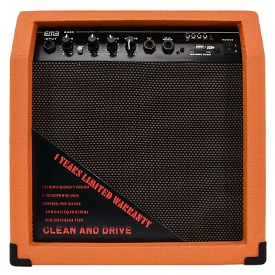 Amplificador de Guitarra Bluetooth EMB 350 Vatios Altavoz Potente Gabinete - SD USB AUX Y Foto 1 de 4