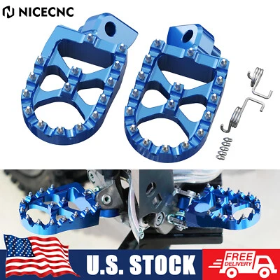NICECNC estriberas reposapiés pedales para Yamaha YZ250F 2001-2023 YZ250FX 2015-2023 Foto 1 de 4