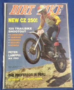 DIRT BIKE MAGAZINE-AUG 1974-CZ250-HANGTOWN MX-PETER LAMPPU-125 TRAILS -VINTAGE - Picture 1 of 1