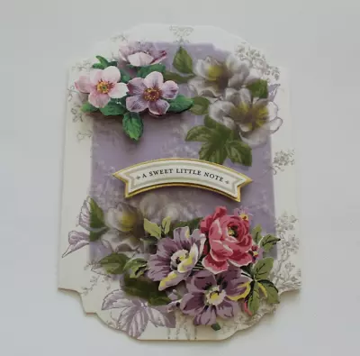 Anna Griffin Like "A Sweet Little Note" 3D Handmade Layered Card - Image 1 of 2