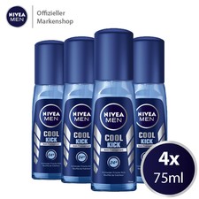 4x75ml NIVEA MEN Cool Kick Deo