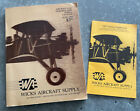 Vintage 1982 WICKS AIRCRAFT SUPPLY Plane Hobbyist Glider Parts Catalog + Supplmt