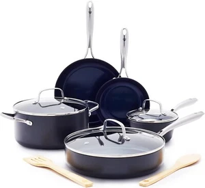 Cookware Hard Anodized Ceramic Nonstick, 10 Piece Cookware Pots and Pans Set - Picture 1 of 10