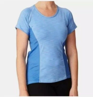 Camiseta de ciclismo Moxie para mujer azul colorblock manga corta talla XL NUEVA Foto 1 de 4
