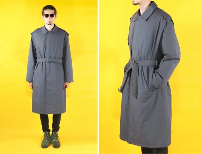 Vintage Oratop gray men trench coat/ Winter overcoat/ Finnish European coat - Image 1 of 4