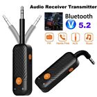 With Mic Wireless Adapter 3.5MM 3.5 AUX Car Speakers  Headphones PC TV