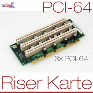 Risercard Riser Card PCI-64 32-BIT Extension Card Expansion Card 3x PCI 32 - Picture 1 of 1